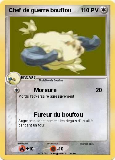 Pokemon Chef de guerre bouftou