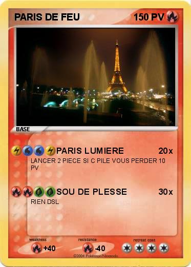 Pokemon PARIS DE FEU