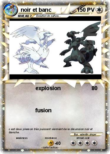 Pokemon noir et banc