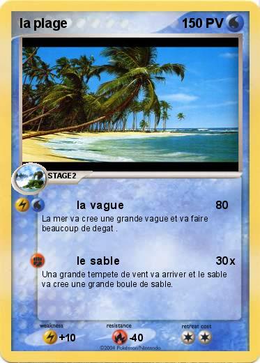 Pokemon la plage 