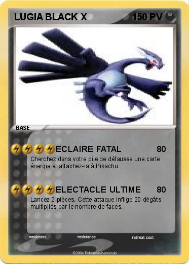 Pokemon LUGIA BLACK X