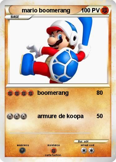 Pokemon mario boomerang