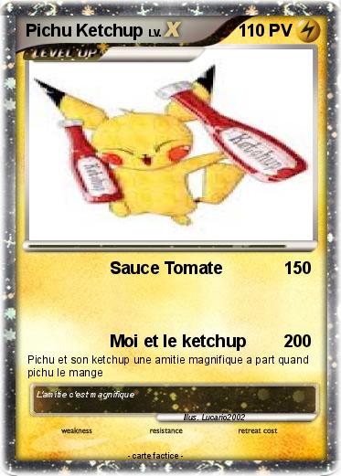 Pokemon Pichu Ketchup