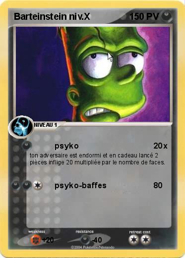 Pokemon Barteinstein niv.X