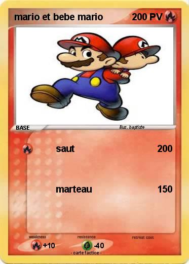 Pokemon mario et bebe mario