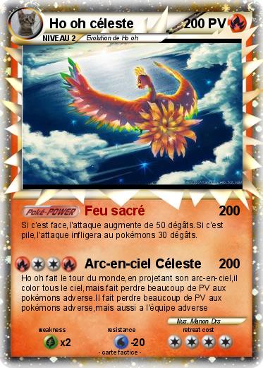 Pokemon Ho oh céleste