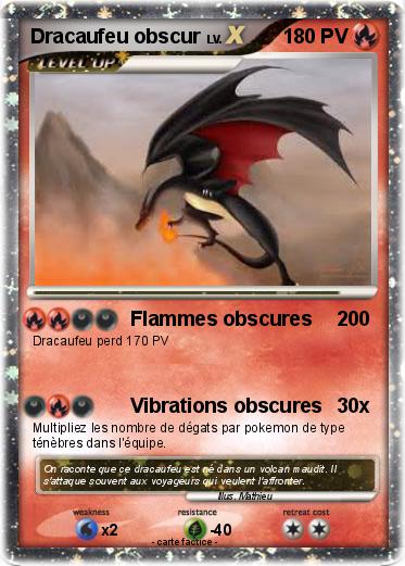 Pokemon Dracaufeu obscur