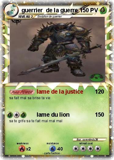 Pokemon guerrier  de la guerre
