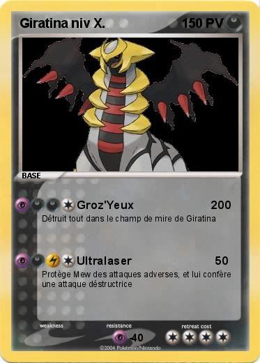 Pokemon Giratina niv X.