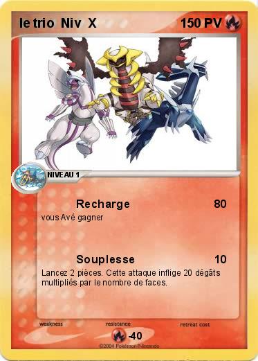 Pokemon le trio  Niv  X