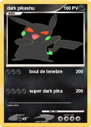 Pokemon dark pikashu