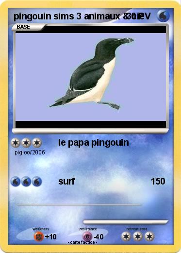 Pokemon pingouin sims 3 animaux & cie