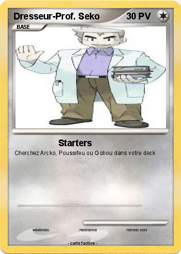 Pokemon Dresseur-Prof. Seko