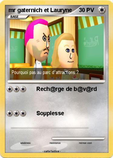 Pokemon mr gaternich et Lauryne