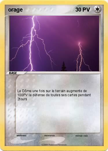 Pokemon orage