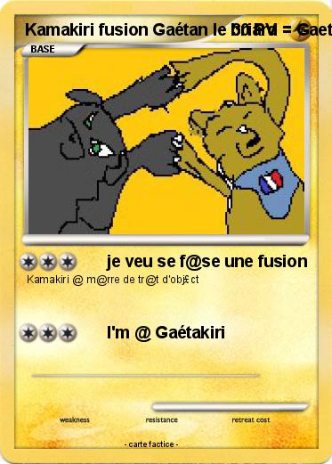 Pokemon Kamakiri fusion Gaétan le briard = Gaetakiri