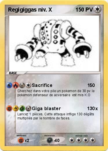 Pokemon Regigiggas niv. X