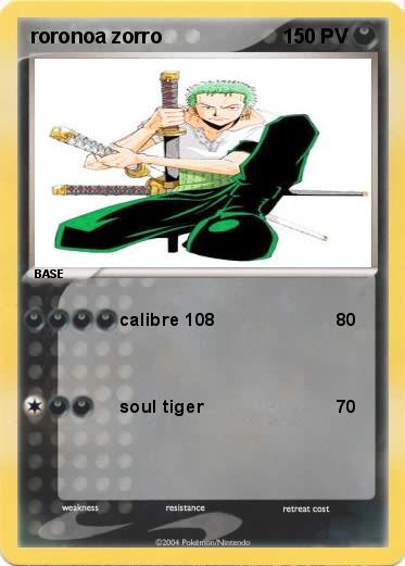 Pokemon roronoa zorro