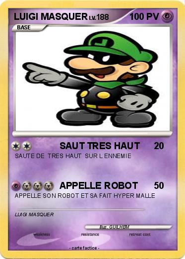 Pokemon LUIGI MASQUER