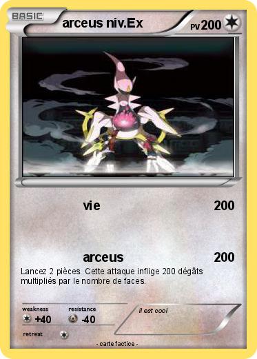 Pokemon arceus niv.Ex