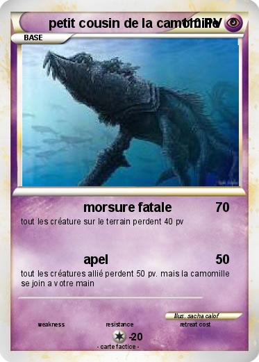 Pokemon petit cousin de la camomille