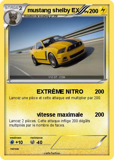 Pokemon mustang shelby EX