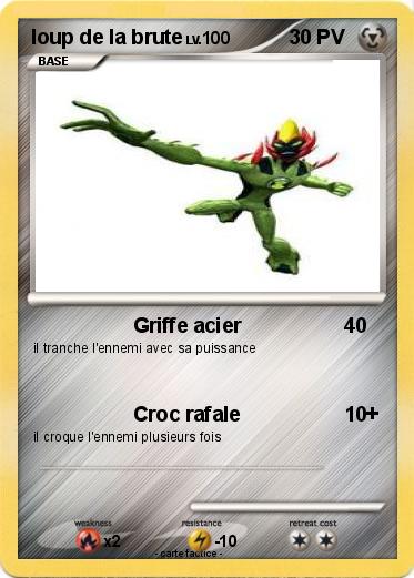 Pokemon loup de la brute