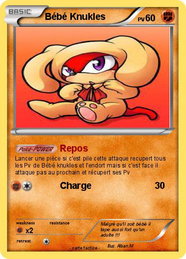 Pokemon Bébé Knukles