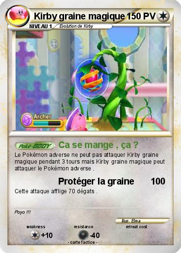 Pokemon Kirby graine magique