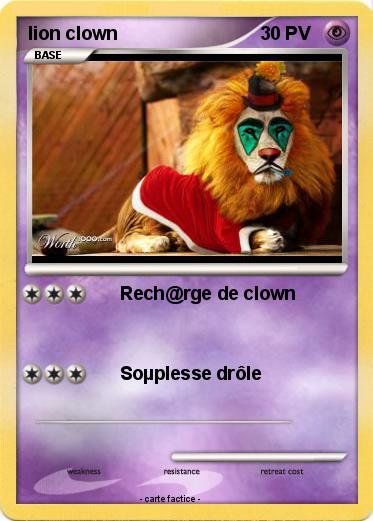 Pokemon lion clown