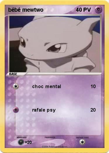 Pokemon bébé mewtwo