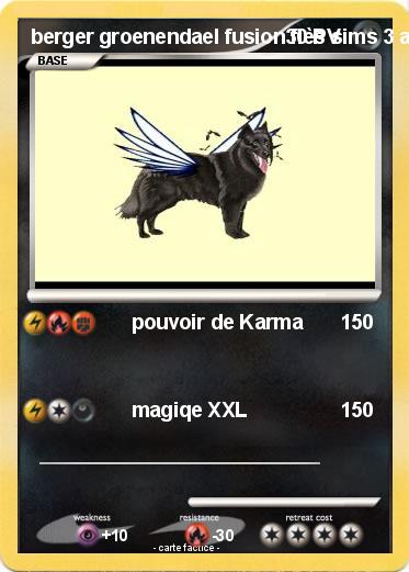 Pokemon berger groenendael fusion flès sims 3 animaux & cie