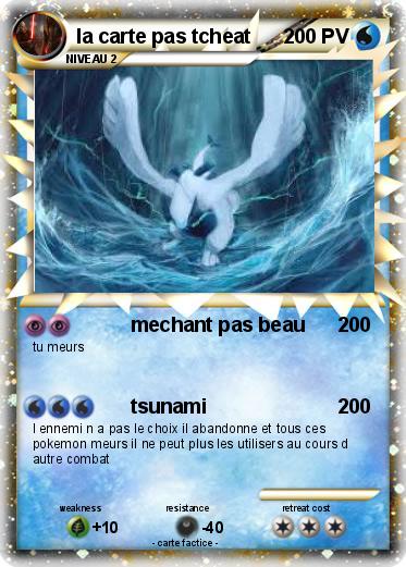 Pokemon la carte pas tcheat