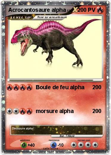 Pokemon Acrocantosaure alpha