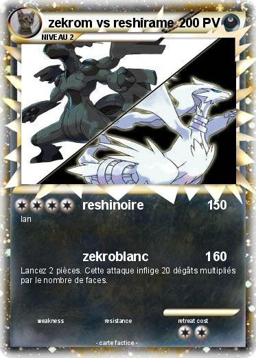 Pokemon zekrom vs reshirame