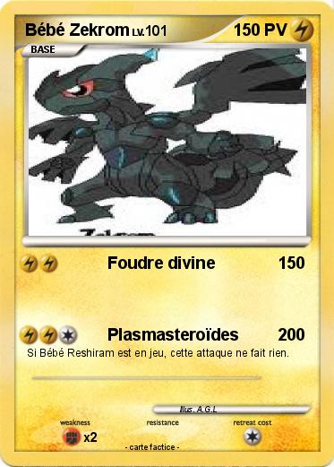 Pokemon Bébé Zekrom