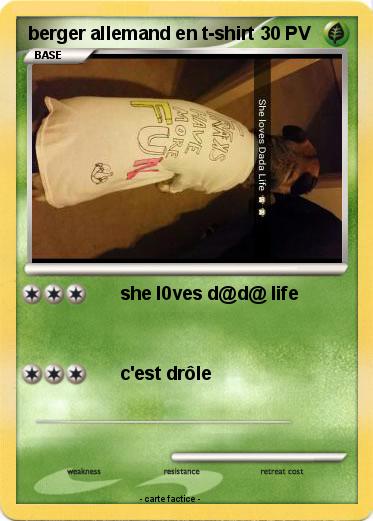 Pokemon berger allemand en t-shirt