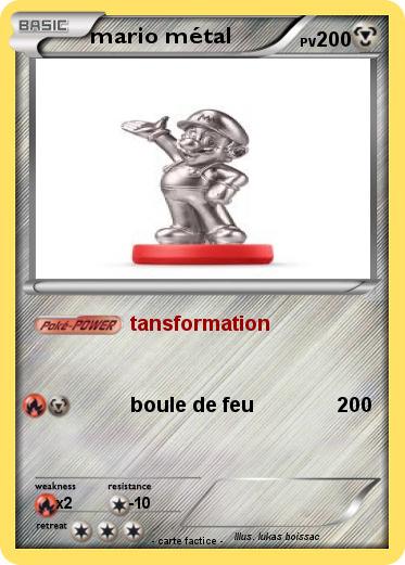 Pokemon mario métal