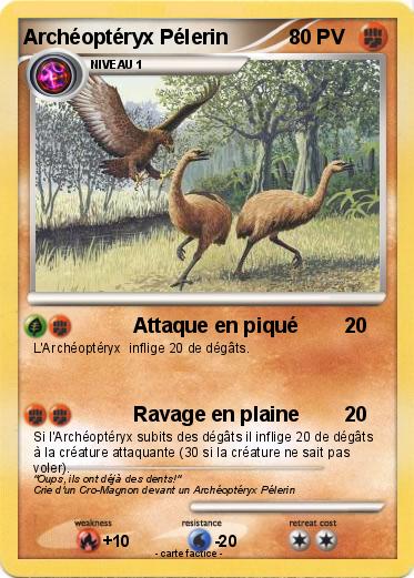 Pokemon Archéoptéryx Pélerin