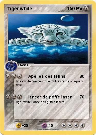 Pokemon Tiger white