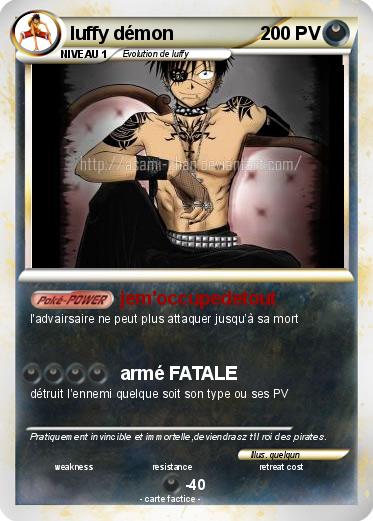 Pokemon luffy démon