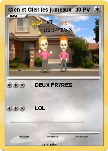 Pokemon Glen et Glen les jumeaux