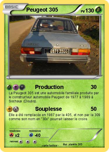 Pokemon Peugeot 305