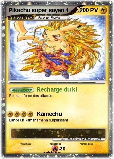 Pokemon Pikachu super sayen 4