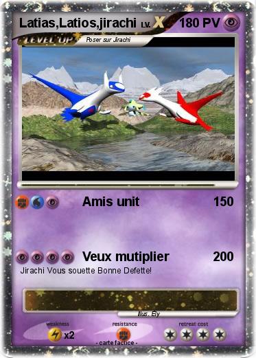 Pokemon Latias,Latios,jirachi