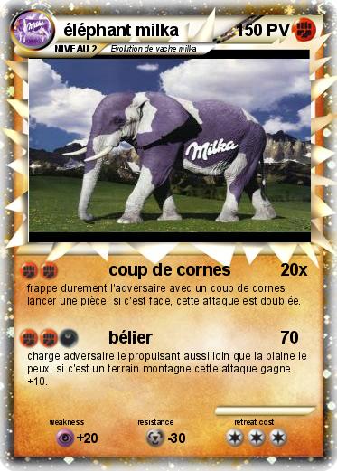 Pokemon éléphant milka