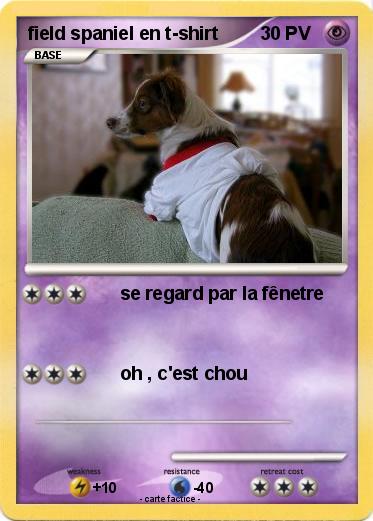 Pokemon field spaniel en t-shirt