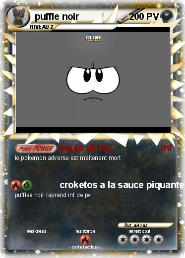 Pokemon puffle noir