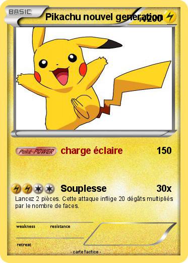 Pokemon Pikachu nouvel generation
