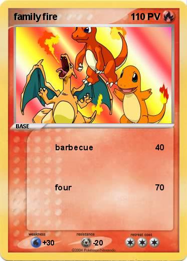 Pokemon family fire